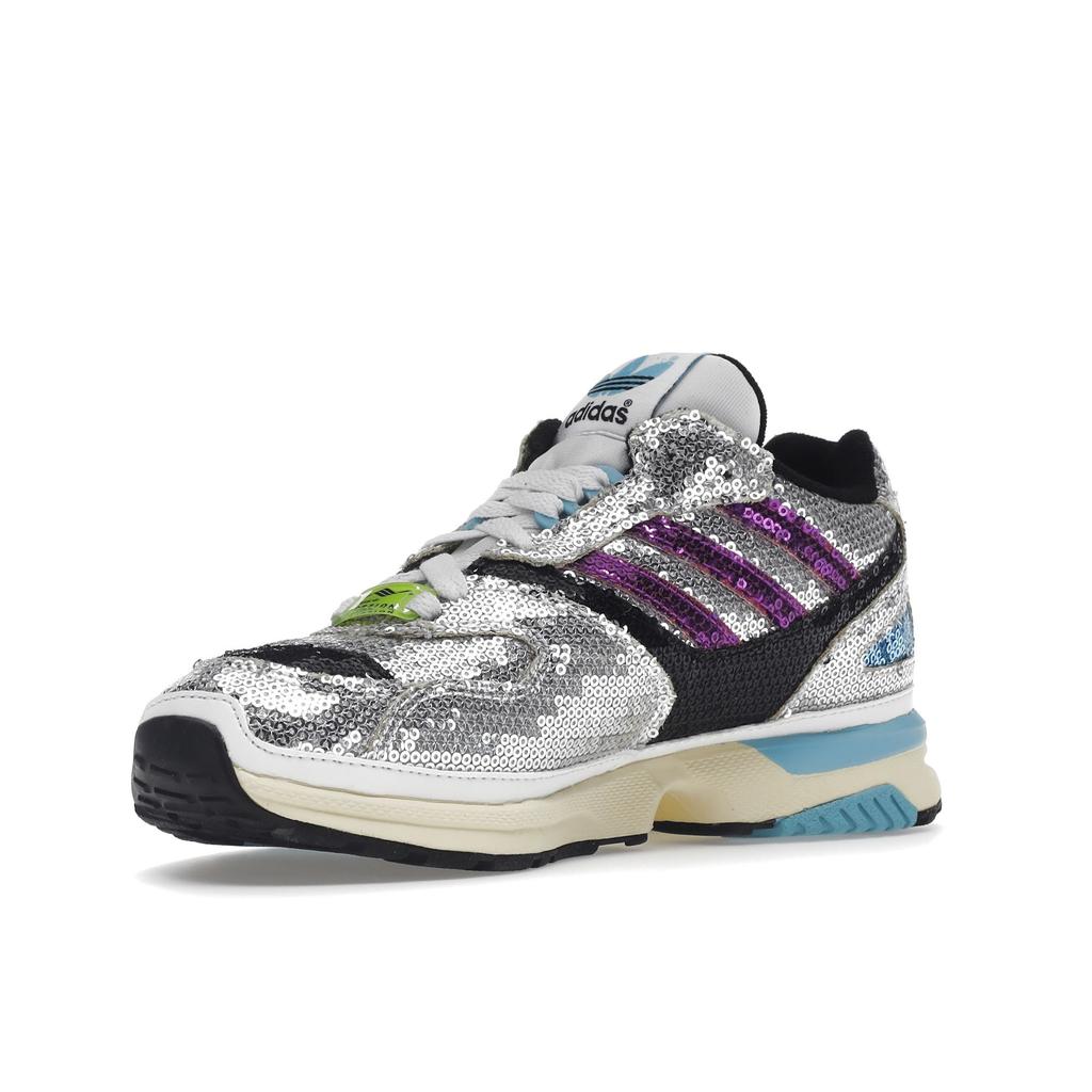 Adidas ZX 4000 Glitter Silver (Womens) Women Sneakers Blue Purple FY4826