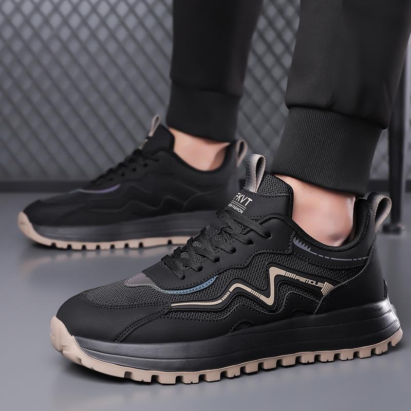 Fashion 2025 New Male Leather Casual Shoes Stylish Design Sneakers Driving Flats Walking Tennis Shoes for Male Handmade Outdoor Footwear