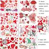 149Pcs Valentine's Day Window Clings Decorations Heart Decal Party Ornaments Supplies 9 Sheets Removable Vinyl Window Sticker Decals for Home,