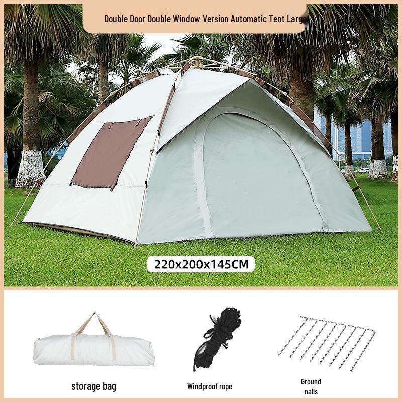 Portable Automatic Quick-Open Tent for Camping, Beach, and Park - Thickened and Rainproof