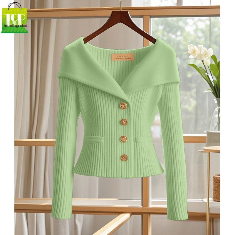 Stunning Chic Women's Slimming Knit Sweater - Unique Spring/Autumn 2025