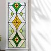 European Vintage Window Stained Glass Film Anti-peeping, Anti-light Electrostatic Scrub Window Sticker Stained Glass Decorative