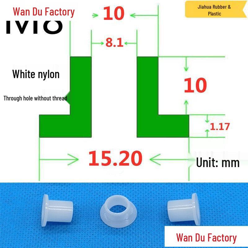 T-Shaped Nylon Insulating Bushing Spacer for M3-M35 Threads