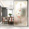No Glue Privacy Windows Film Decorative Chinese Classical Painting Stained Glass Static Cling Frosted Window Stickers 03