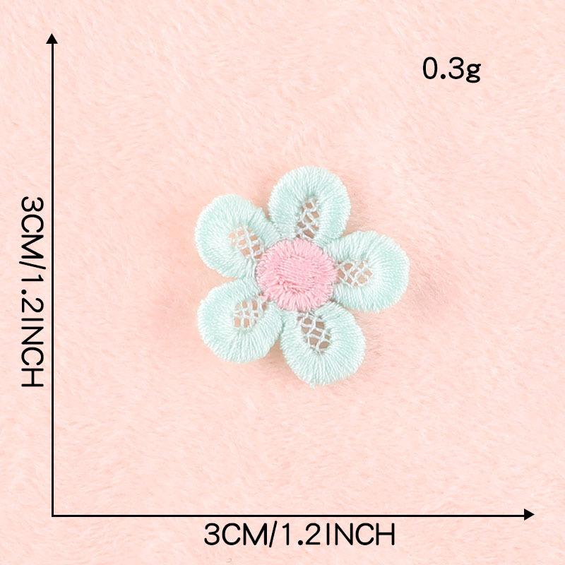 Embroidery Label Leaf Flower Embroidery Sticker Diy Hand Account Accessories Accessories Patch Brooch Jewelry Hair Accessories Cloth Sticker