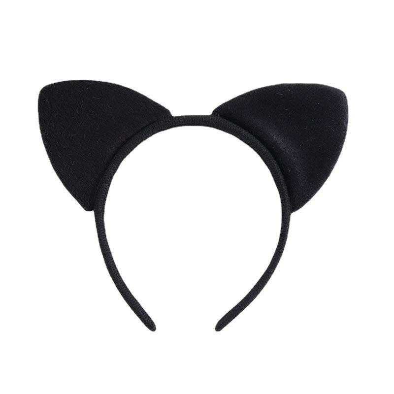 Sex Underwear Sex Accessories Cute Black Cat Ears Headband Hairpin Short Plush Cat Girl, Headband Spot