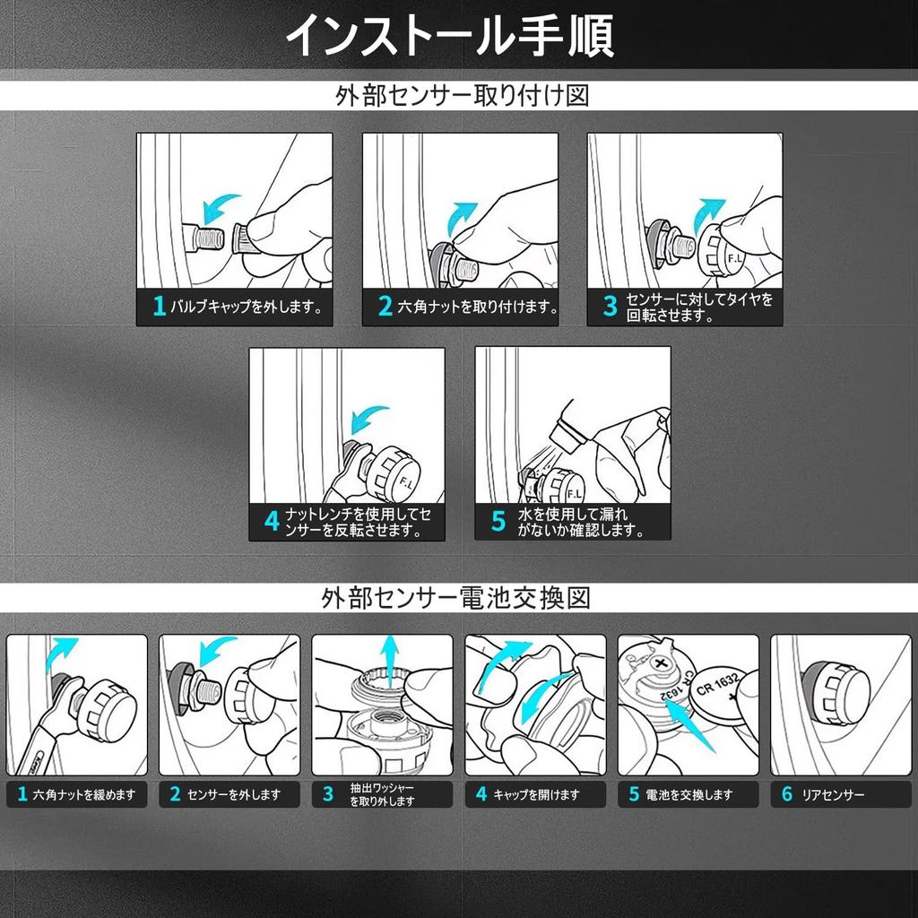 Motorrad Reifendruck Reifen Tragbar Wasserdicht LCD Simultan Temperatur Druck Alarm Halterung Halterung Monitor, TPMS, Detektor, Hochpräzise