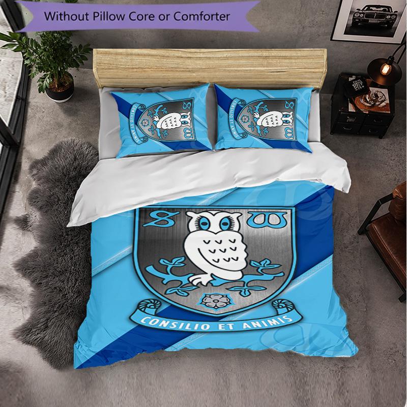 Sheffield Wednesday Themed Bedding 3Pcs Duvet Cover Set Decorative Bed Linen For Teen Room Home Decoration