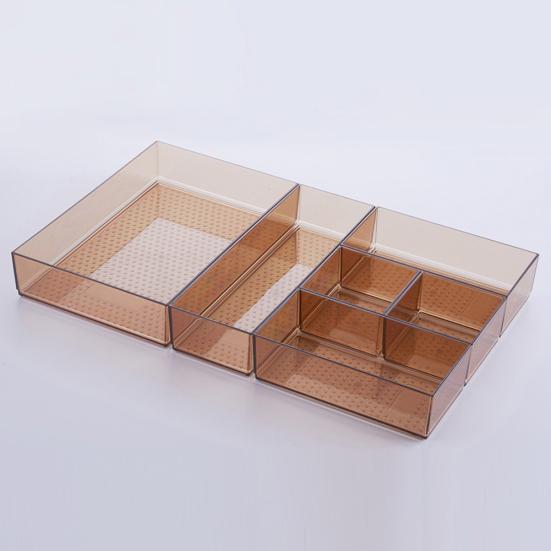 Grids Bowl Spoon Knife Holder Storage Box Drawer Organizer Kitchen Accessories