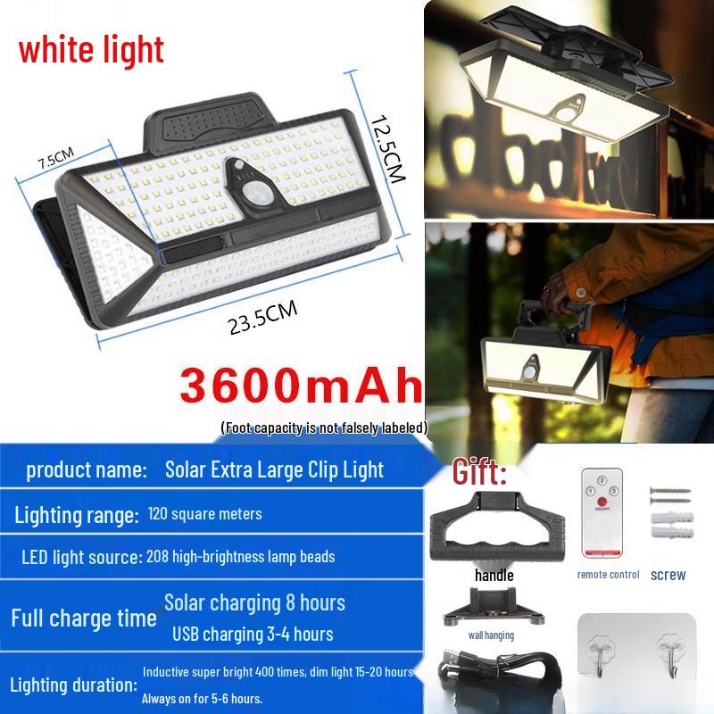 NuFeng Extra Large Outdoor Solar Clip Courtyard Light