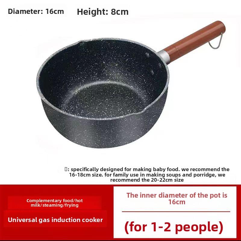 Snowpan Baby Feeding Pan Quartz Stone Rice Cooker Small Cookware for Home Use Non-stick Cooker for Electric Stove Gas Stove Universal
