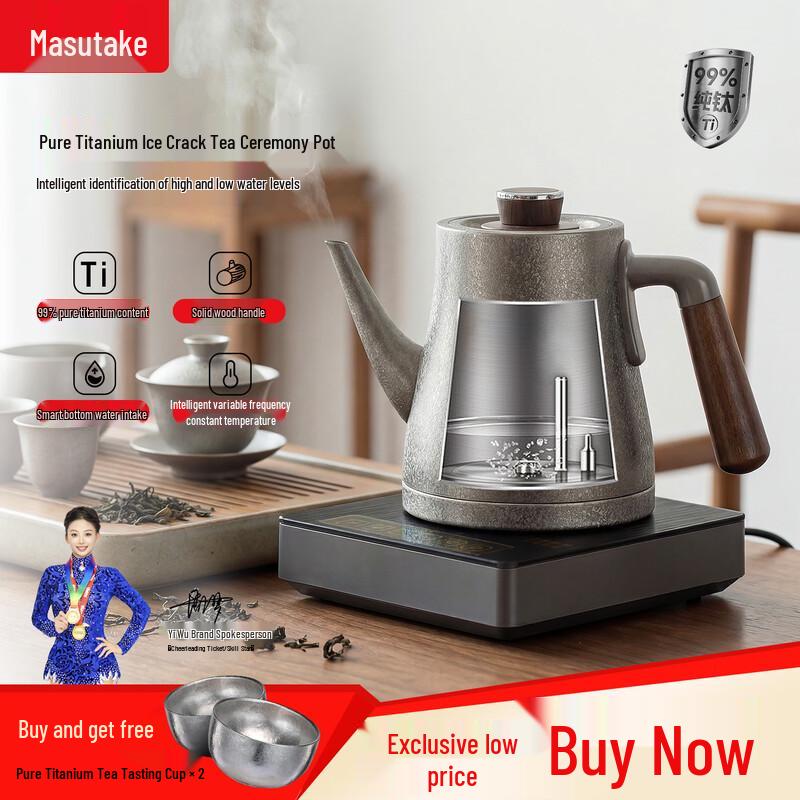 

Yiwu Pure Titanium Electric Tea Kettle with Auto Water Pump