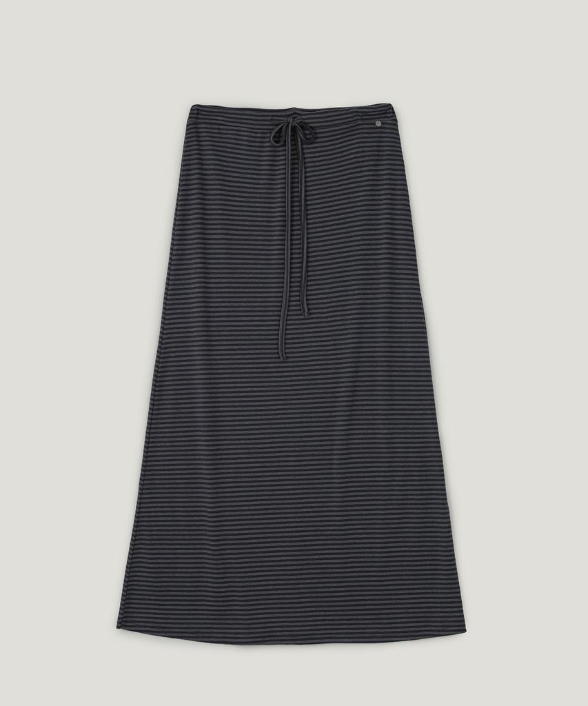 Teuwi Cloney Striped Maxi Long Skirt