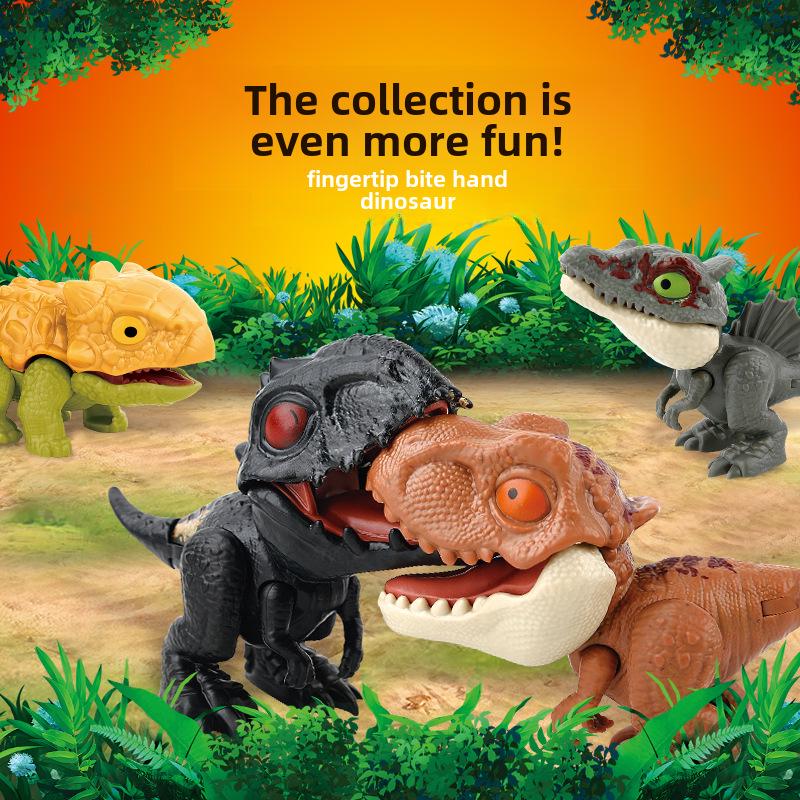 New Children's Educational Finger-Biting Dinosaur Toy Set - Blind Bag Edition