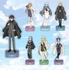 Anime Sword Art Online 15 Cm Acrylic Standing Character Model Desktop Decoration Kirito Asuna Leafa Sinon Yuuki Alice Gift