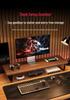 E-sports Desktop Monitor Riser Shelf with Cooling and Storage Features
