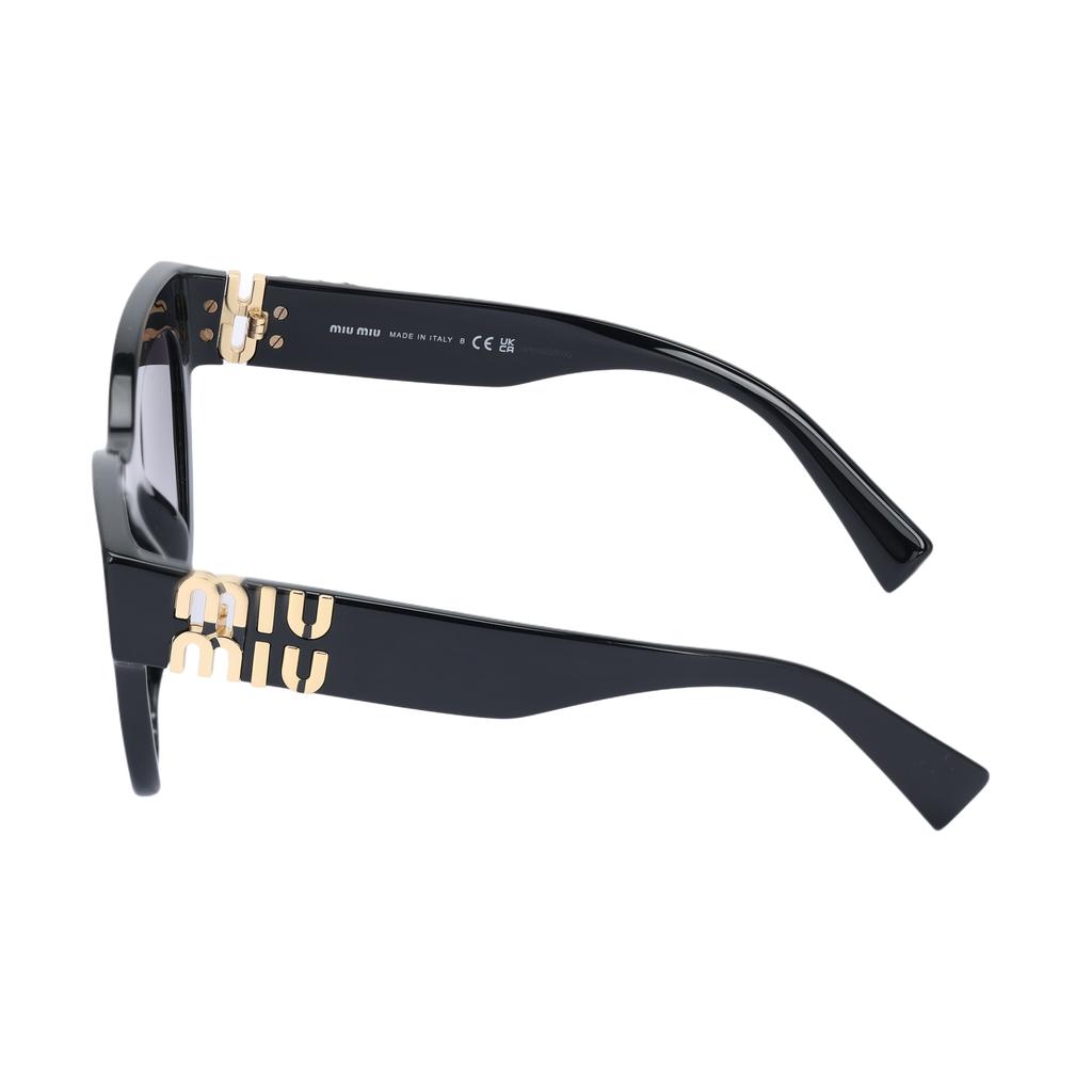 Miu Miu Logo Design Cat Eye Sunglasses Women sunglasses Black SMU01YF-1AB5D1