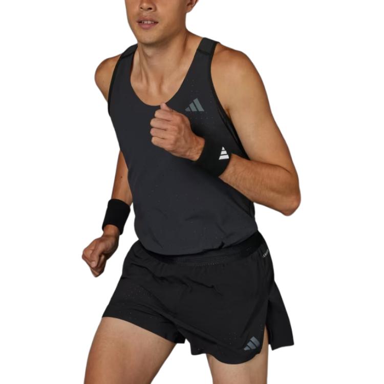 adidas Adizero Running Split Shorts Men Bottoms Black IK9720