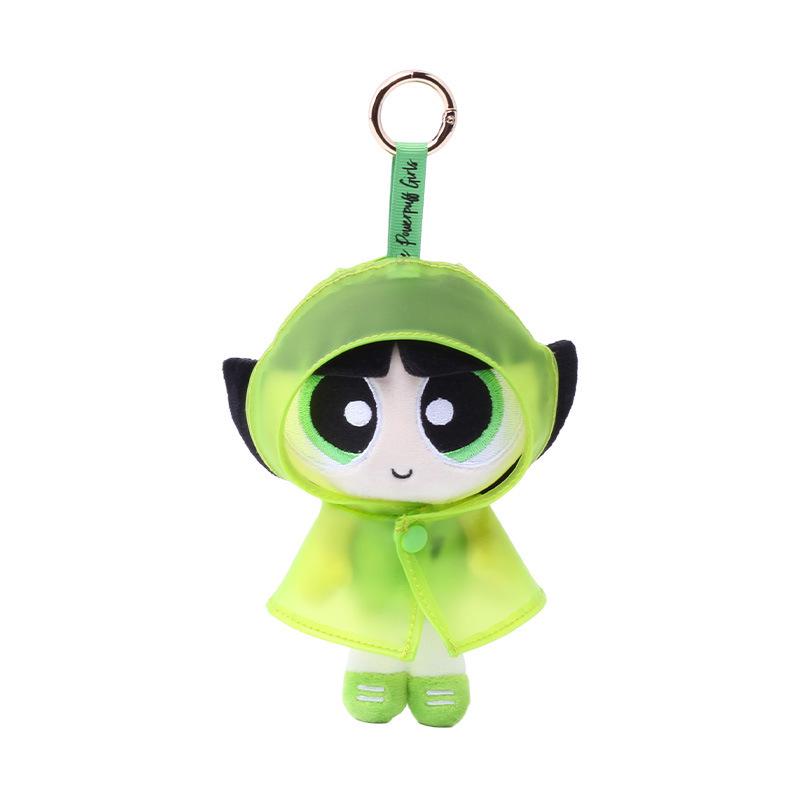 Portachiavi Peluche Powerpuff Girls - Ciondolo Carino Cartone Animato Bubbles Regalo di Compleanno
