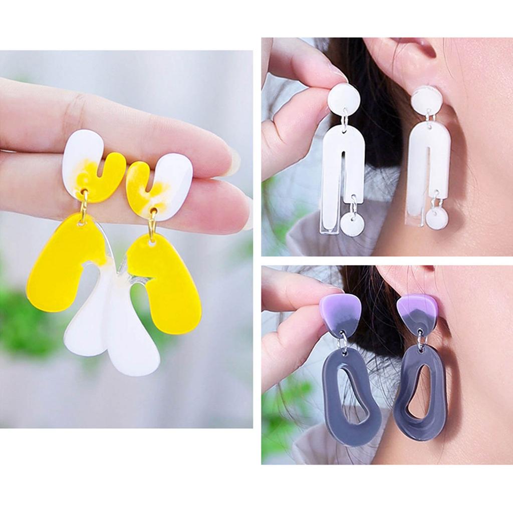 Ohrring Halskette Schmuck Herstellung Form DIY Unregelmäßige Ohrring Formen Kreisförmige Herz Mond Geometrie Schlüsselanhänger Anhänger Form Geschenk