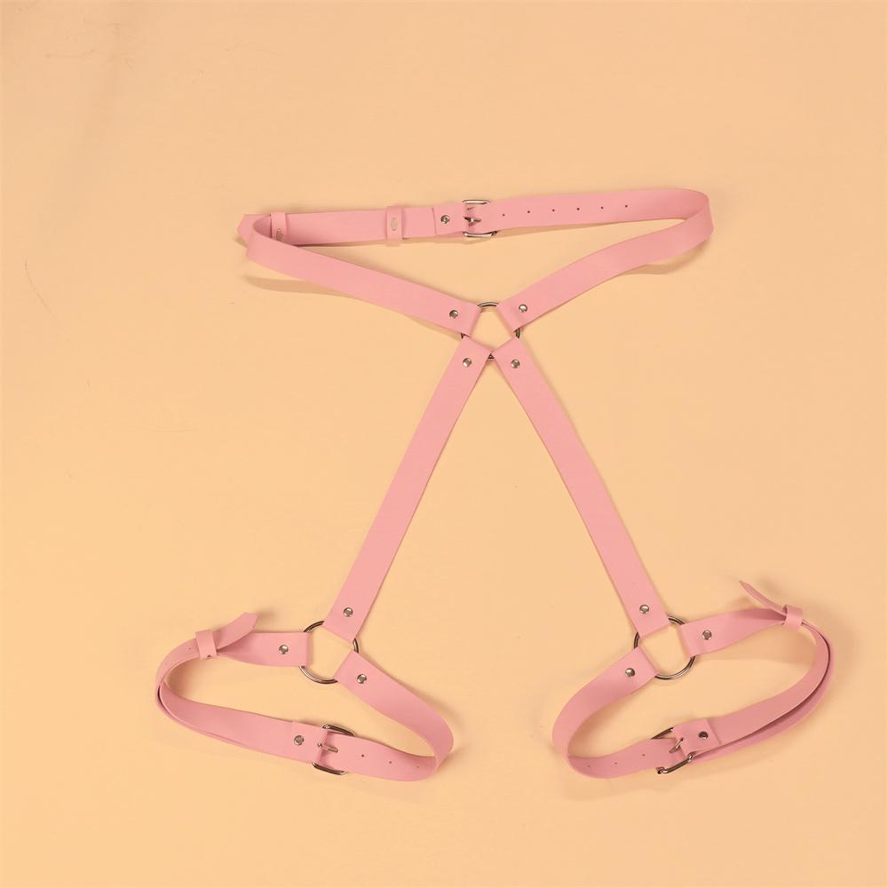 Erotické Sexy RŮŽOVÉ Dámské Oblečení Odhalující Hýždě Kožené Kalhoty SM Flirtující a Vášnivé Sexuální Pomůcky Pouta a Pásky