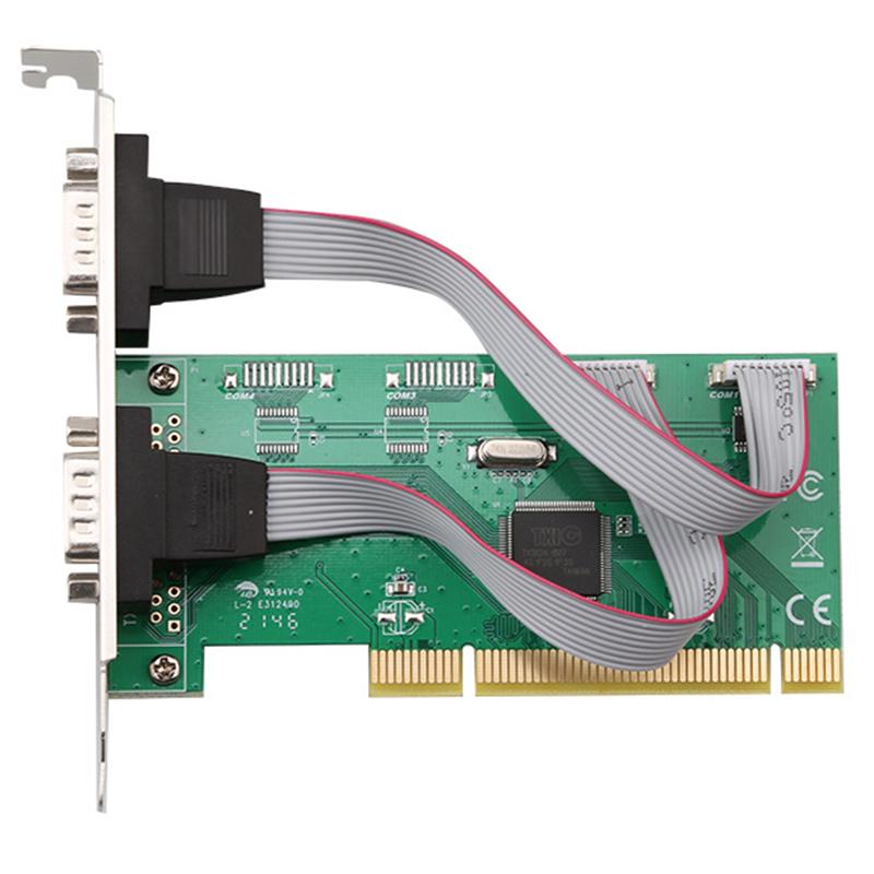 

TXB147 9-pin Printer Interface PCI Serial Port Expansion Card PCI TX382A-2S Adapter Card As Shown A