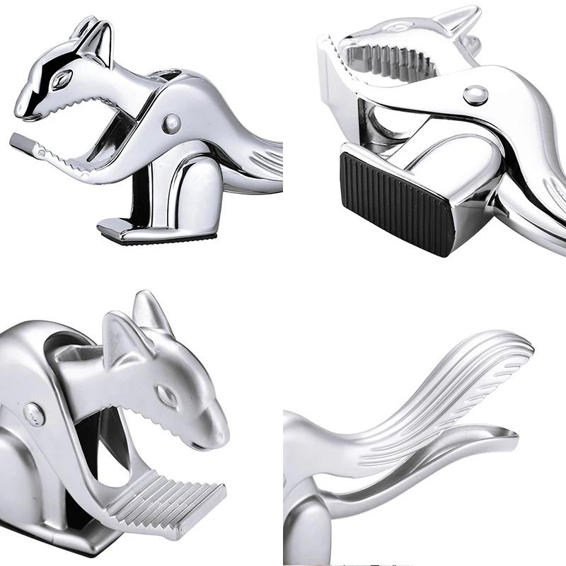 2025 Edelstahl Nussknacker Walnusszange Eichhörnchenförmiger Schalenbrecher Pekannussknacker Werkzeug Kastanienklemme Küchenhelfer