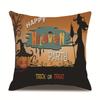 Halloween Linen Pillow Cover Printed Pillow Cover