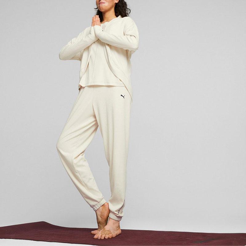 Puma Studio Unwind Long Cardigan Women Cardigans Snow-White 524615-87