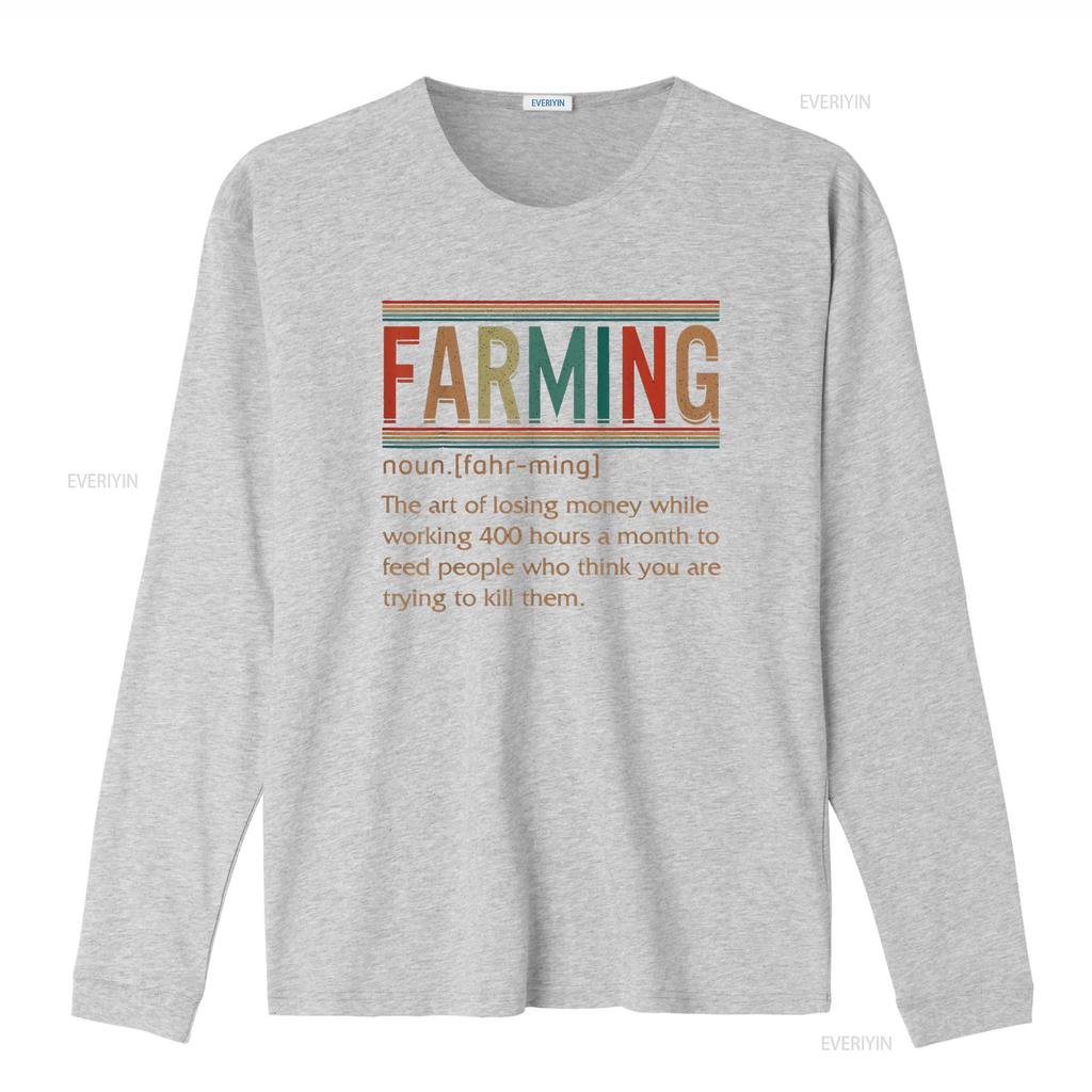 Farming Noun Definition Funny Farmer Farm Lover S T Shirt Vintage Washed Soft Designer Clothes Unisex Homme