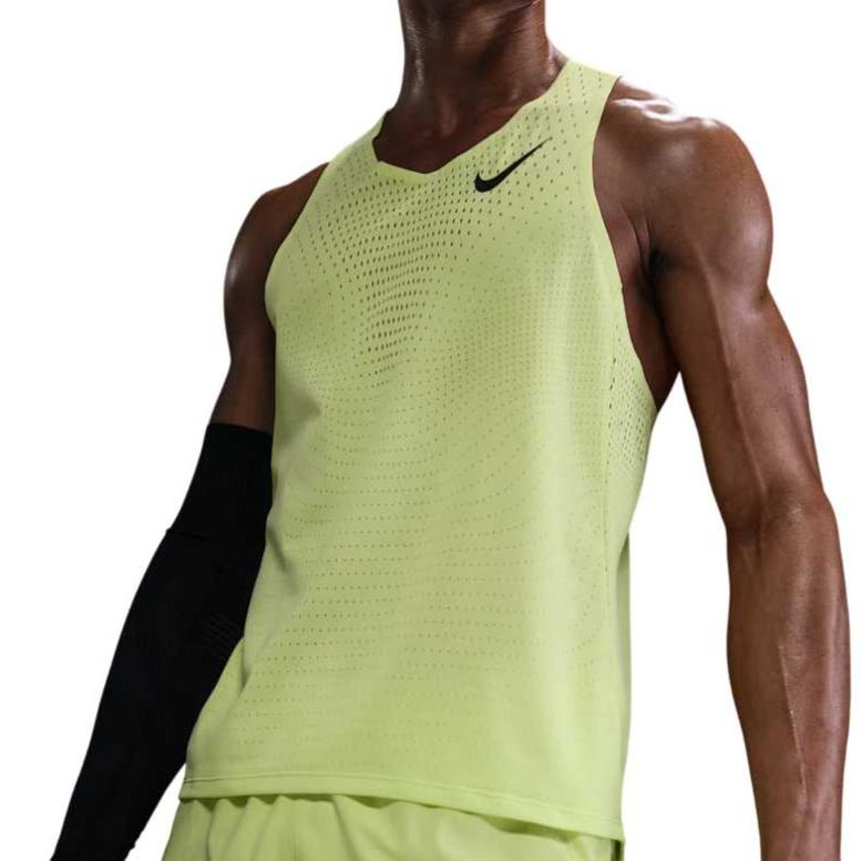 

Nike Aeroswift Dri-Fit Comfortable Fashionable Versatile Vest Men Tops Light-Green FN4231-736 XL