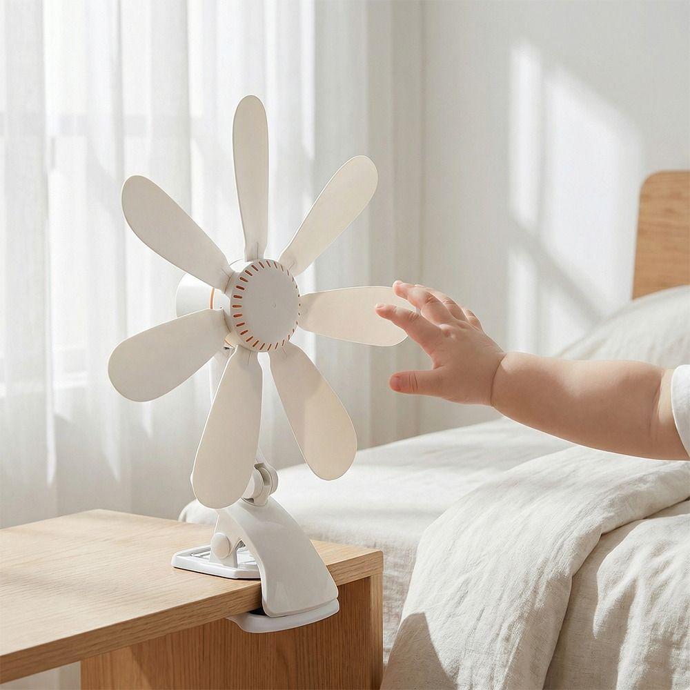 Strong Wind Portable Clip Fan Powerful Airflow Mini Quiet Fan Small Personal Cooling Fan  Bedroom