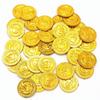 10pcs Pirates Gold Coins Plastic Gold Coins Props Game Accessary Funny Playing Toys for Kids Children Gold Coins Props (Golden)