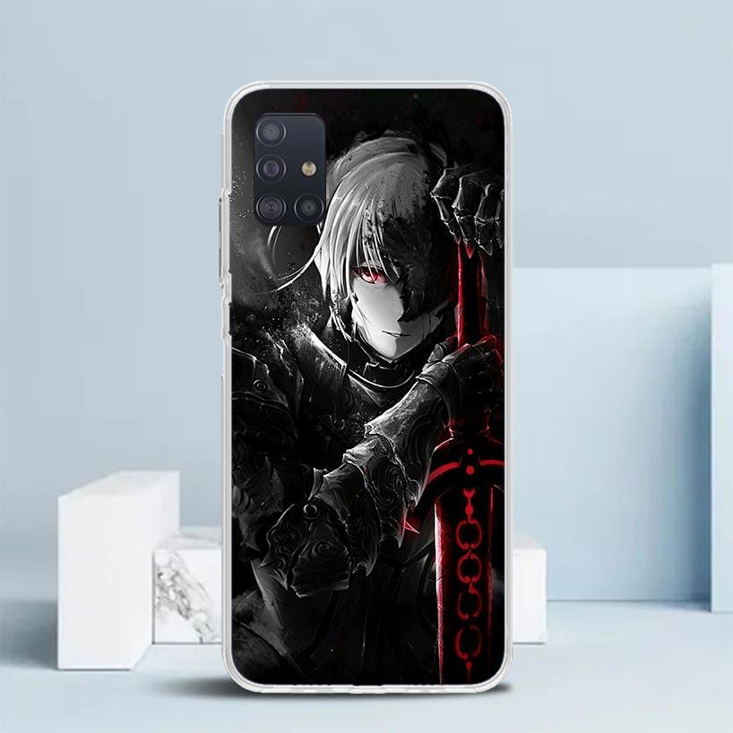 Fate Zero Stay Night Saber Phone Case For Samsung Galaxy A52 A32 A22 A12 A51 A50S A30S A10S Note 20 Ultra 10 S10 Plus A31 A20 A7
