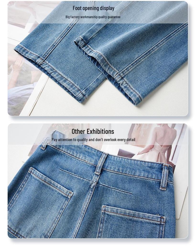 High Waist Women's Blue Harem Jeans - Spring/Summer 2025 Edition