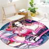 Anime One Piece Round Area Rug Carpet Rug For Living Room Bedroom Sofa Playroom Decor Nonslip Floor Mat