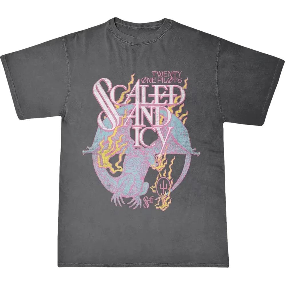 Tricou Casual Vintage Trupa Twenty One Pilots Femei Bărbați Mânecă Scurtă Oversized Rapper Hip Hop Punk Street Harajuku Bumbac