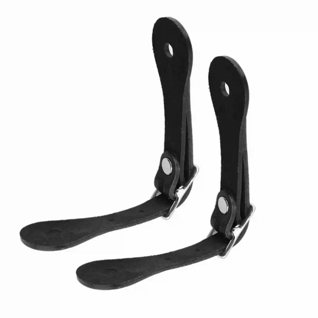 1 Pair Horse Riding Accessories Handmade Genuine Leather Equestrian Spur Strap