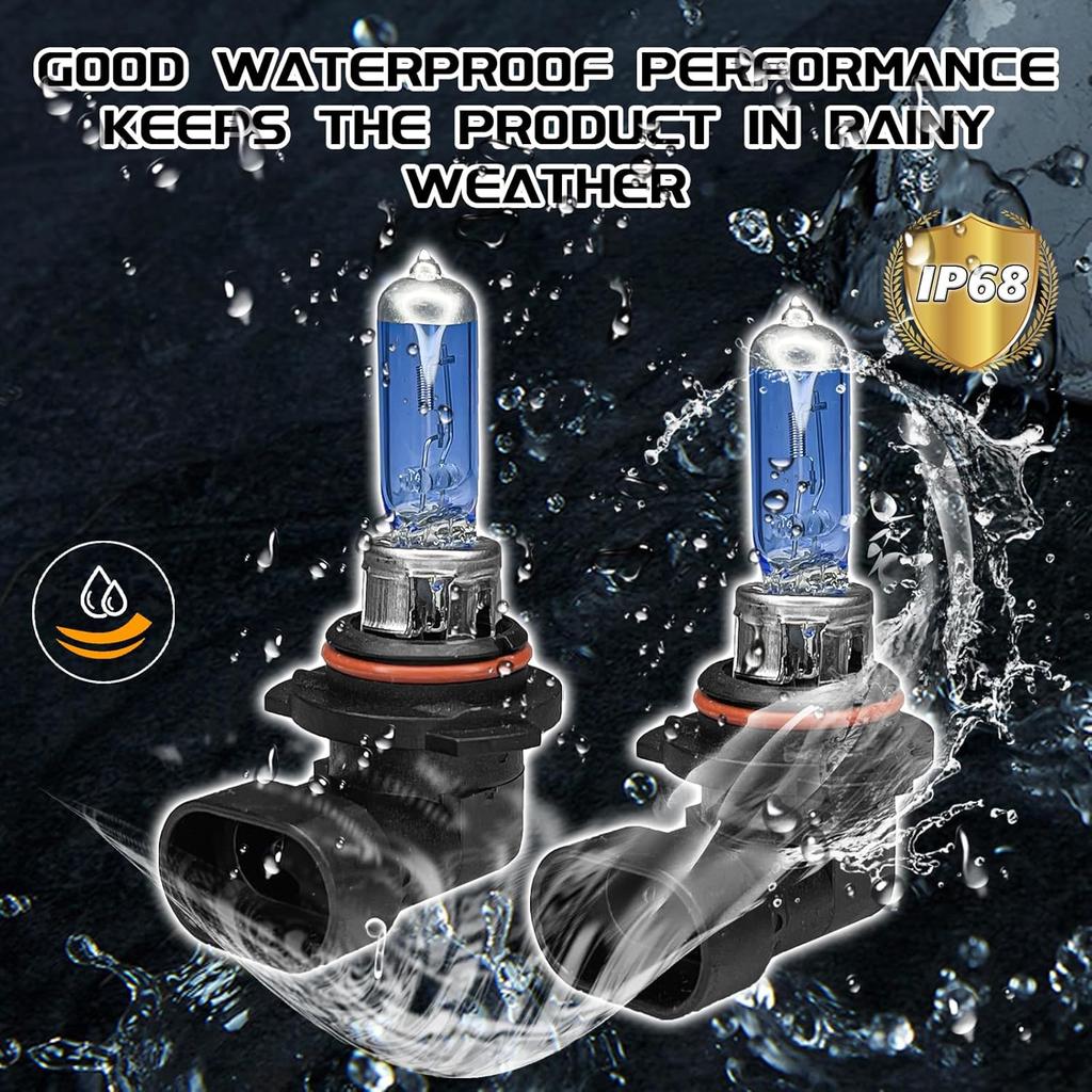 9006 Headlight Bulb 9006 Halogen Head Light Bulbs, Ultra White Halogen Headlight Bulb 12V 100W High Beam Low Beam Fog Light Bulbs, Universal Light