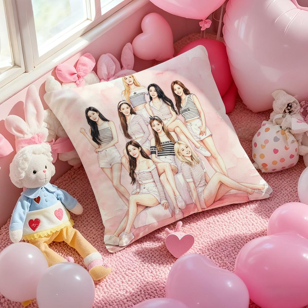 Kpop GGGGirls GenerationSS Kissenbezug mit Muster für Wohnzimmer Sofa Kissenbezug Schlafzimmer Dekoration