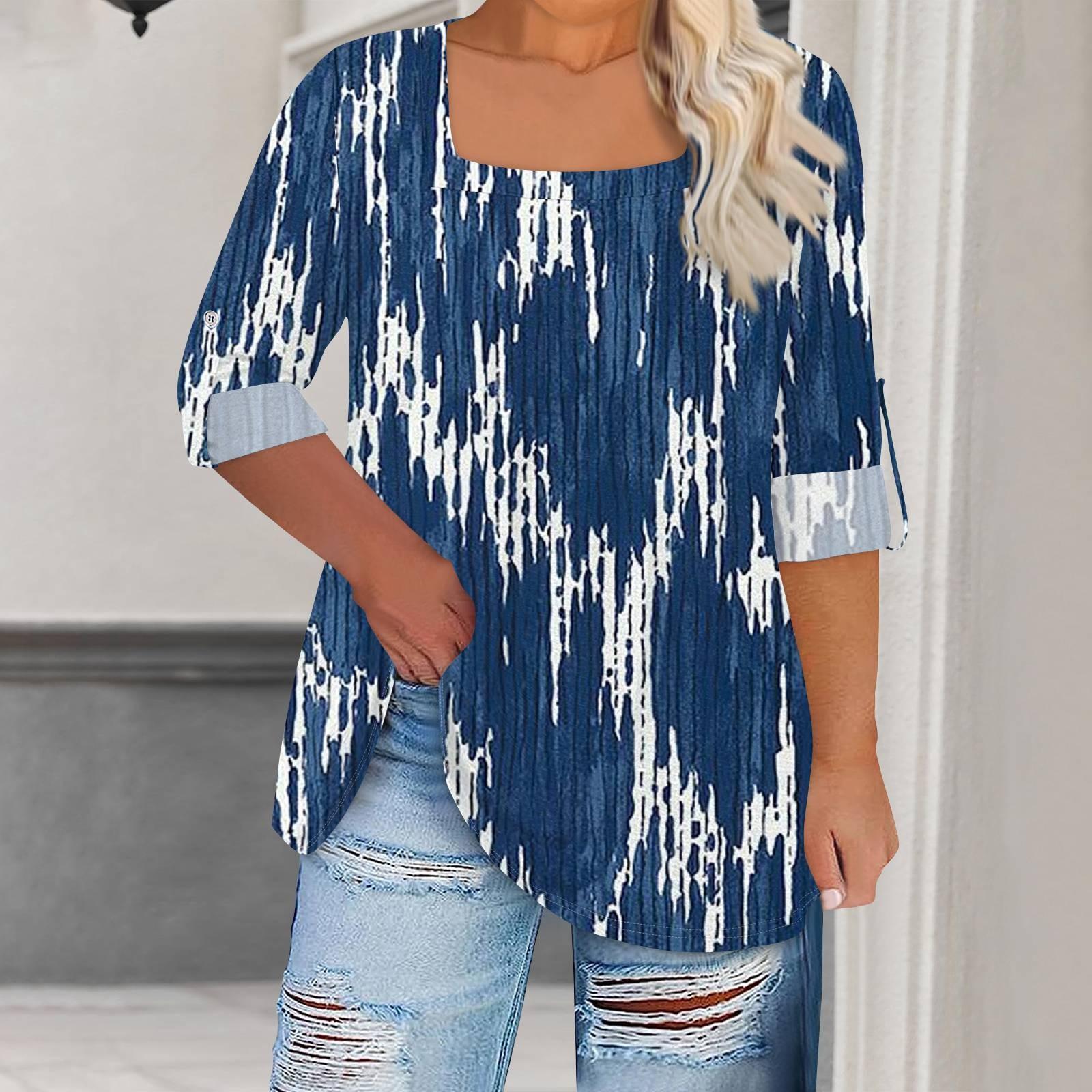 

Женская футболка с принтом, длинные рукава реглан, базовый квадратный топ стандартного размера для повседневной моды XXL