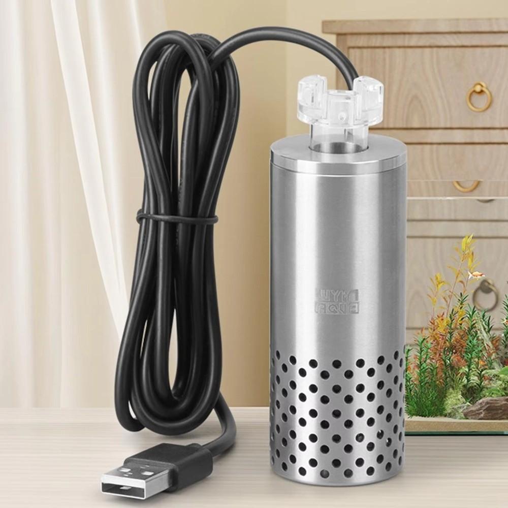 Edelstahl Aquarium Oberflächenölskimmer Selbstansaugender Fischtankfilter Ölfilmbearbeiter