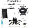 Solar-Garagenlicht Faltbar Vierblättrig LED Wasserdicht Radar Körpererkennung Verformbar Industriell Bergbau Hofbeleuchtung