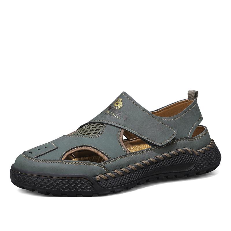 Handmade Leather Men Shoes Fashionable Lightweight Casual Outdoor Hiking Shoes High-quality Soft Soled Driving Low Cut Men Shoe