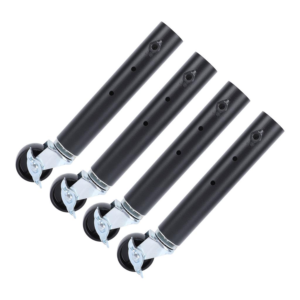 4PCS Furniture Legs with Caster Wheels Heavy Duty Carbon Steel Table Leg Extender Riser for Cabinet Sofa Bed Couch Coffee Table