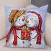 50 Style Merry Christmas Cushion Cover Decor Cute Cartoon Santa Claus Snowman Pillow Case Soft Plush Pillowcase for Sofa Home