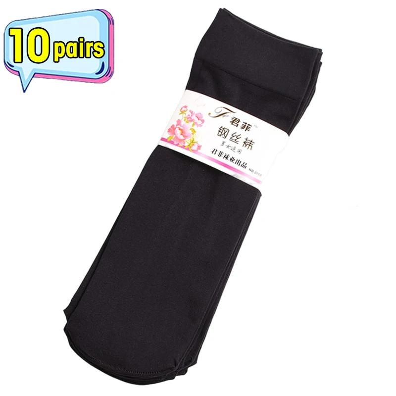 

10/20Pairs Transparent Summer Socks Ultrathin Women Nylon Ladies Female Short Ankle Meias Elastic Crystal Spring Silk Sox High Quality