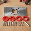 Router Table Insert Plate Easy Installation Woodworking Bench Aluminum Alloy Trimmer