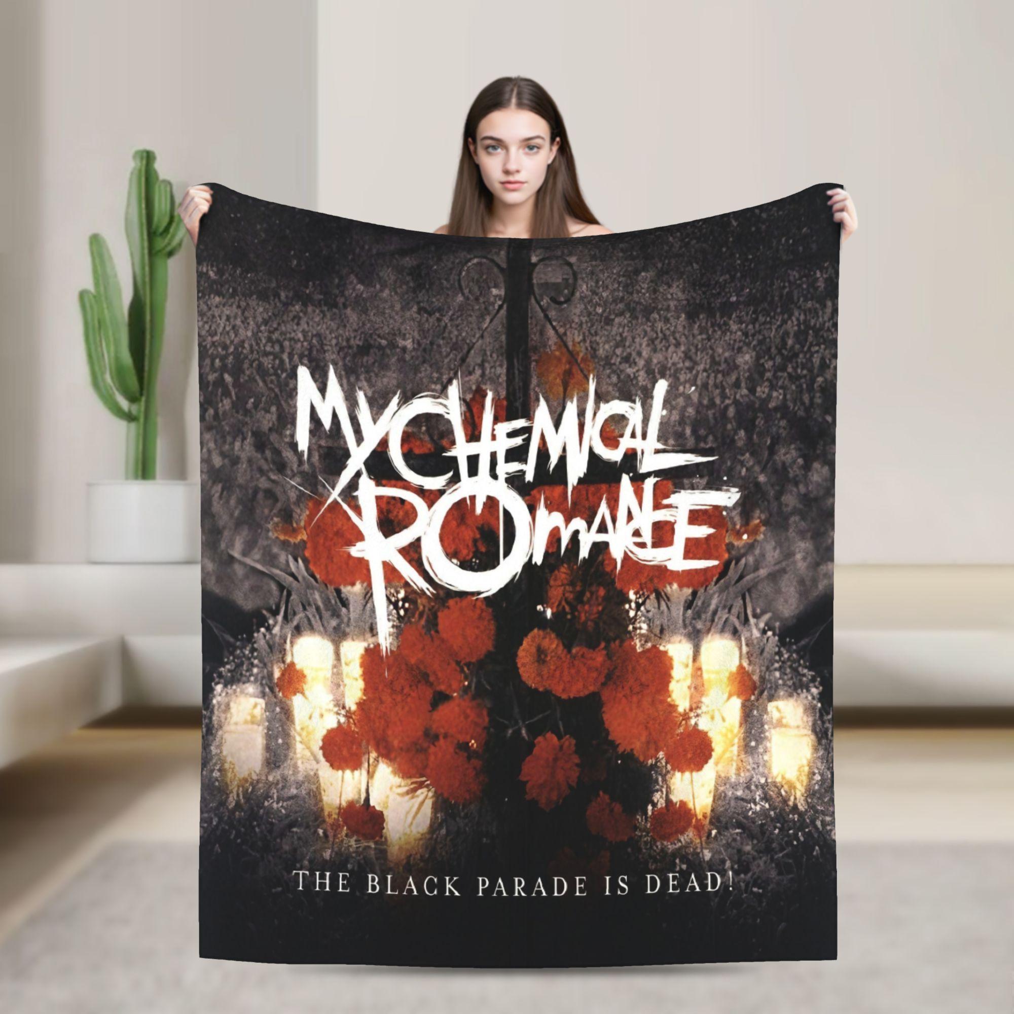 

My Chemical Romance Band Rock Album Blankets Wool Funny Warm Throw Blankets for Bedding Lounge Spring Autumn 200x150cm 80x60in