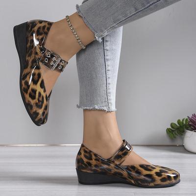 Woman Buckles Round Toe Pumps Loafers Casual Daily Flats Shoes Mary Jane Shoes 2025 Spring New Horsehair Mary Jane Flats Shoes